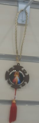 Adorno com Imagem Resinado para Carro - JESUS MISERICORDIOSO -