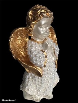 Anjo Da Guarda Rezando Pérola 20 cm -