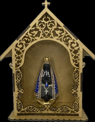 Capela Cru com Imagem de 10 cm -