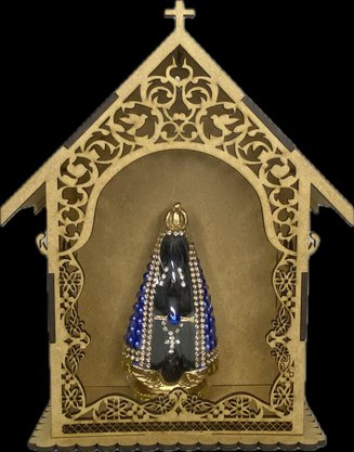 Capela Cru com Imagem de 10 cm -