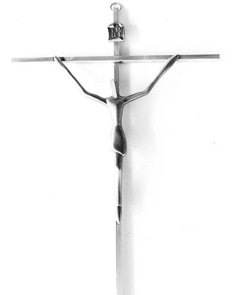 Crucifixo Metal  Estilizado 40 cm  -