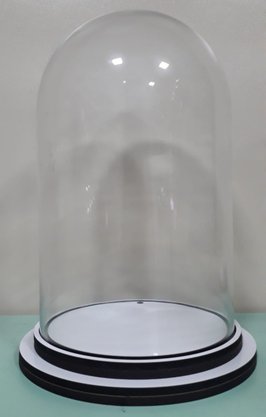 Cúpula de Vidro - 18,3 x 30 cm - Transparente -