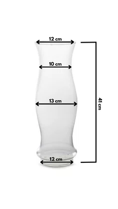 Donzela de Vidro para Castiçal - 41 cm -