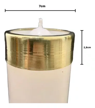 Economizador De Velas Litúrgico 7cm / 70mm