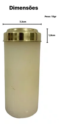 Economizador Para Vela Em Latão Puro 7cm