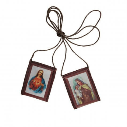 Escapulário Pequeno de Tecido - Nossa Senhora do Carmo -
