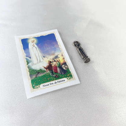 Imagens de Bolso com Oração 2,5 cm - Nossa Senhora de Fátima