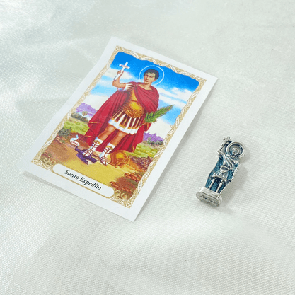 Imagens de Bolso com Oração 2,5 cm - Santo Expedito