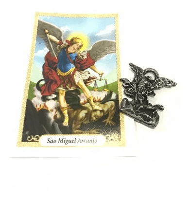 Imagens de Bolso com Oração 2,5 cm - São Miguel Arcanjo -