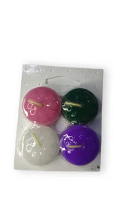 Kit 4 velas lamparinas Advento - Rosa, Verde, Branca e Lilás