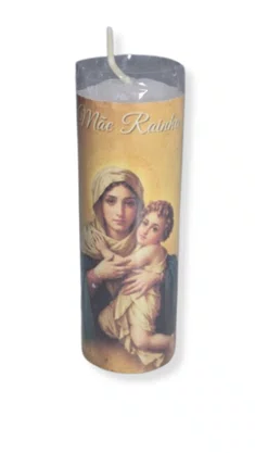 Kit 6 un Vela Votiva 3,5x10 cm - Mãe Rainha