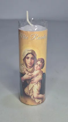 Kit 6 un Vela Votiva 3,5x10 cm - Mãe Rainha