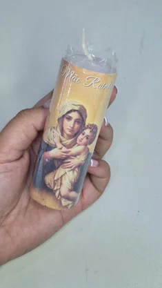 Kit 6 un Vela Votiva 3,5x10 cm - Mãe Rainha