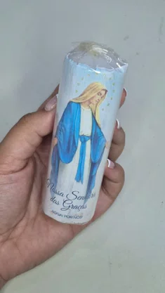 Kit 6 un Vela Votiva 3,5x10 cm - Nossa Senhora das Graças