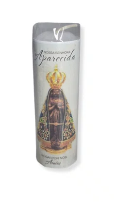 Kit 6 un Vela Votiva 3,5x10 cm - Nossa Senhora de Aparecida