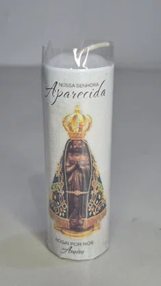 Kit 6 un Vela Votiva 3,5x10 cm - Nossa Senhora de Aparecida