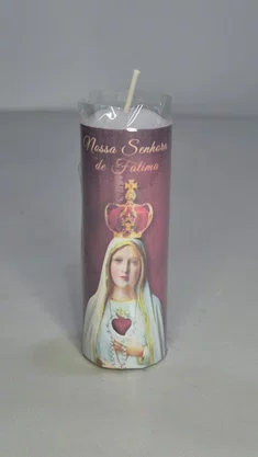 Kit 6 un Vela Votiva 3,5x10 cm - Nossa Senhora de Fátima