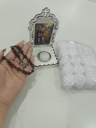 Kit de Quaresma de São Miguel - Oratório,40 velas e terço