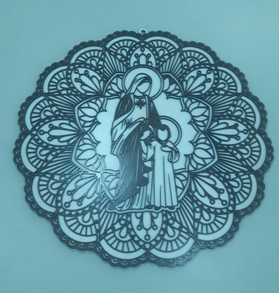 Mandala 40 cm 1 Camada - Maria Passa á Frente