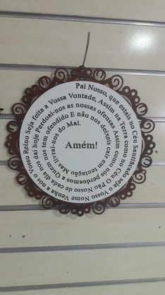 Mandala 40 cm 1 Camada - Oração do Pai Nosso