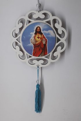 Mandala com Imagem Fotográfica - Sagrado Coração de Jesus -