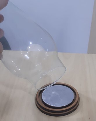 Manga Babada Pequena Boca 7,5 Transparente Vidro  -