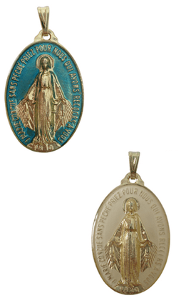 Medalha Milagrosa Nossa Senhora das Graças  20 x 13 mm - Resinada