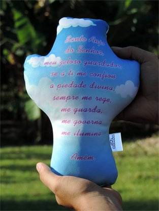 Nana-Neném - Anjo da Guarda - Oração no Verso (rosa) -