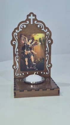 Oratório São Miguel com 1 vela 3D