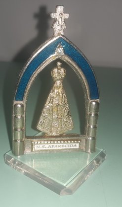 Pedestal Acrílico Arco Colorido "N. S. Aparecida "