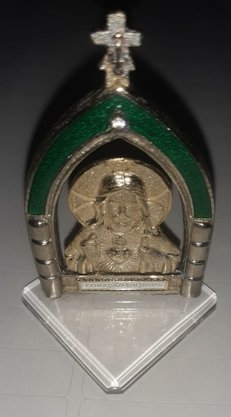 Pedestal Acrílico Arco Colorido " Sagrado Coração de Jesus "