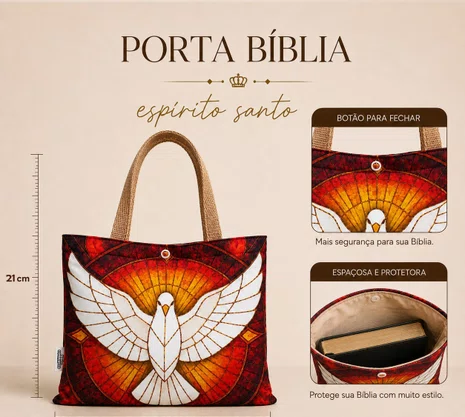 Porta Bíblia - Divino Espírito Santo