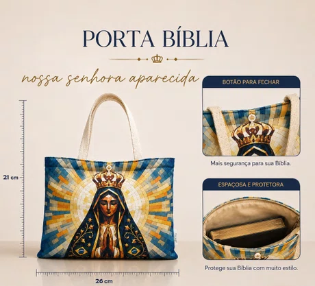 Porta Bíblia - Nossa Senhora Aparecida