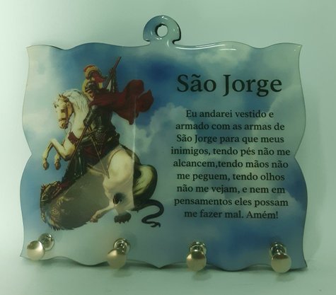 Porta Chaves 4 Pinos Resinado - São Jorge -