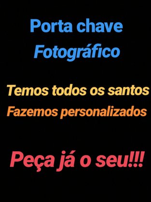 Porta Chaves com Imagem Fotográfica - São Rafael -
