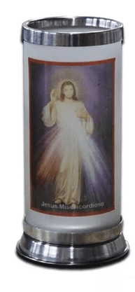 Porta Vela  com Imagem Colorida - Jesus Misericordioso -