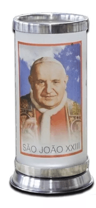 Porta Vela  com Imagem Colorida - Papa São João 23 -