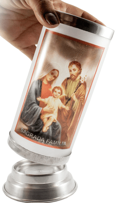 Porta Vela  com Imagem Colorida - Sagrada Família -