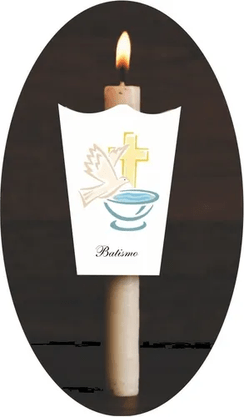 Protetor de Velas Batismo - Pacote com 50 Unidades -