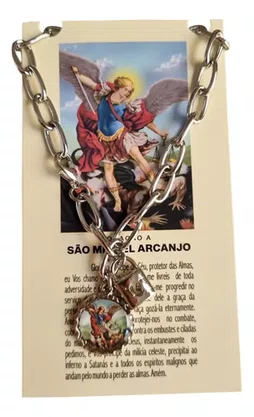 Pulseira  Cadeado São Miguel Arcanjo Consagração Santo