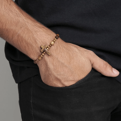 Pulseira Dezena - Madeira Imbuia -
