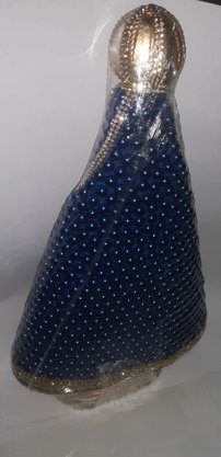 Santa com Pérolas - 40 cm - N. S. Aparecida - Imagem Branca -