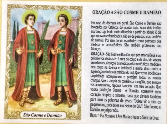 Santinho de Papel - Padrão 6,5 cm x 9,5 cm - 100 unidades