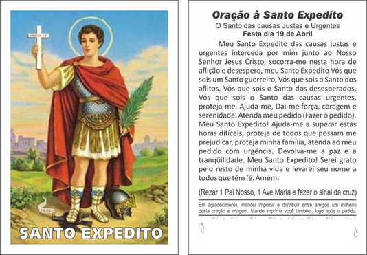 Santinho de Papel - Padrão 6,5 cm x 9,5 cm - 100 unidades