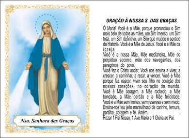 Santinho de Papel - Padrão 6,5 cm x 9,5 cm - 100 unidades