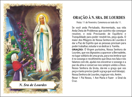 Santinho de Papel - Padrão 6,5 cm x 9,5 cm - 100 unidades