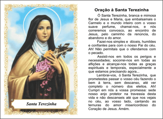 Santinho de Papel - Padrão 6,5 cm x 9,5 cm - 100 unidades