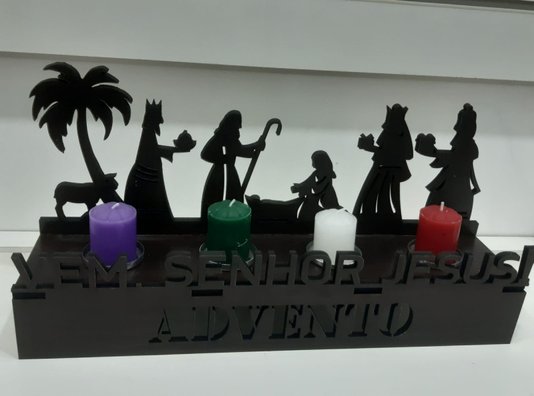 Suporte do Advento de Mesa - MDF -