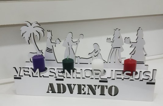 Suporte do Advento de Mesa - MDF -