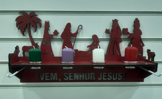 Suporte do Advento de Parede - MDF -